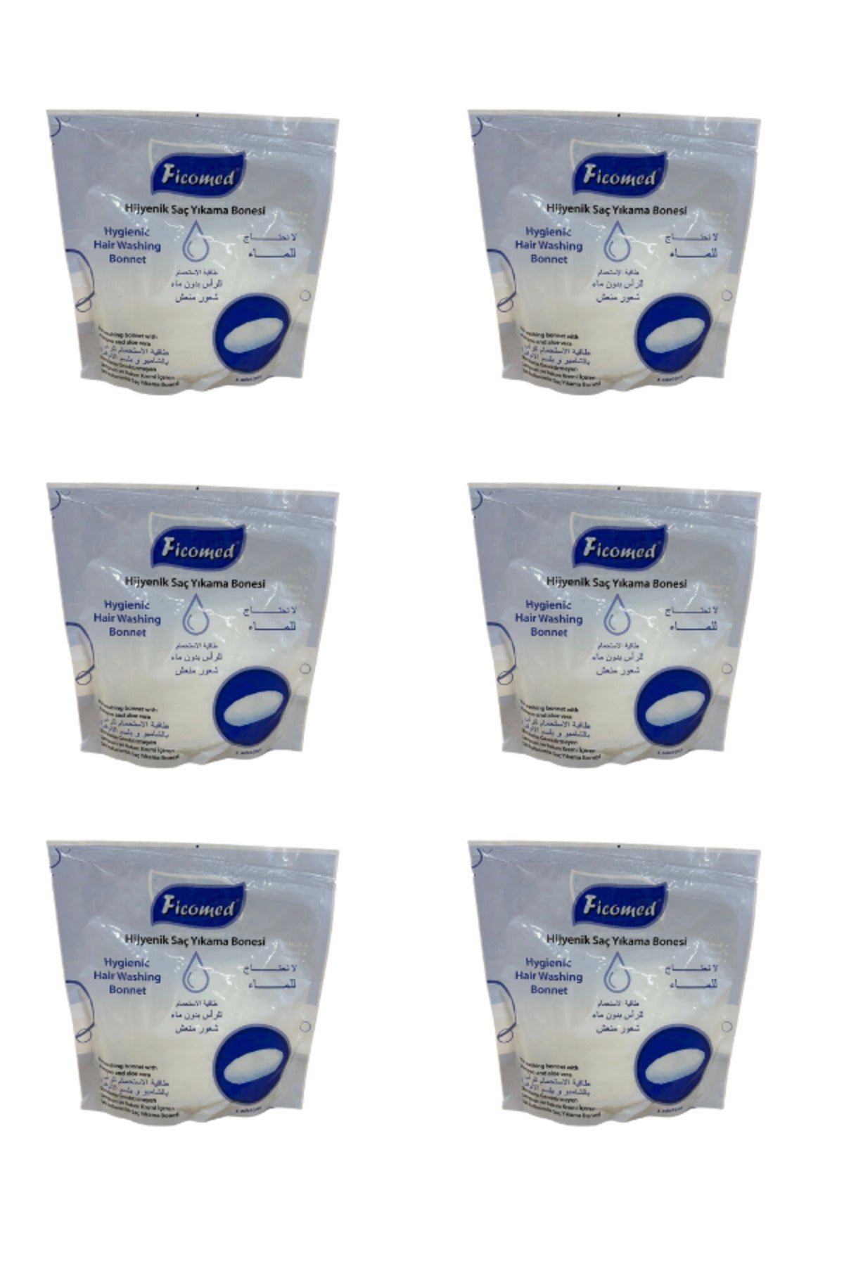 Saç Yıkama Bonesi 6'lı