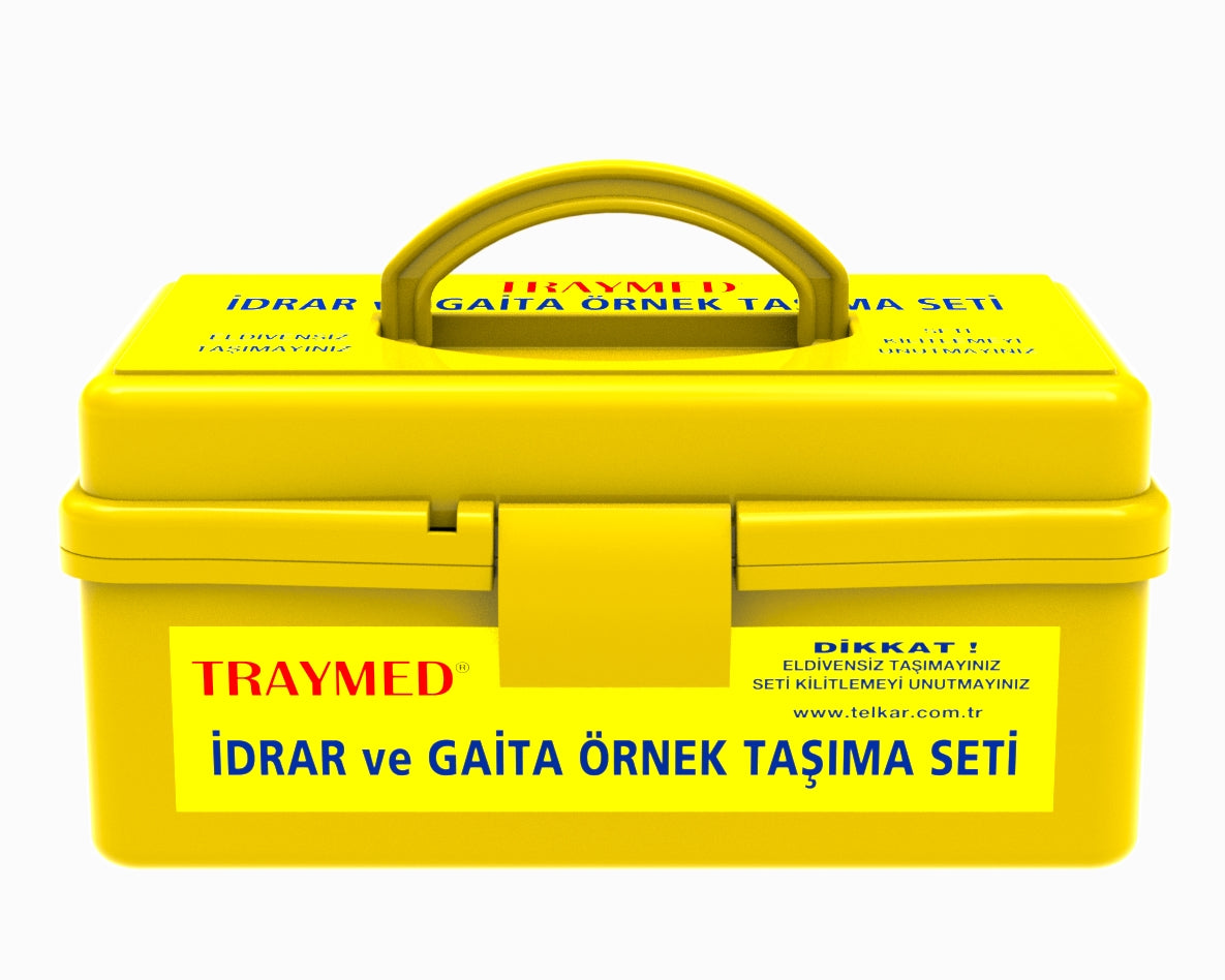 İdrar - Gaita Örnek Taşıma Çantası Küçük - Sarı