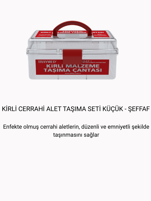 Kirli Malzeme Taşıma Çantası Küçük - Şeffaf