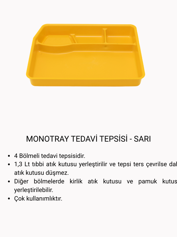 Monotray Tedavi Tepsisi