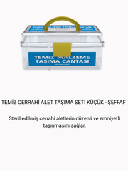 Temiz Malzeme Taşıma Çantası Küçük - Şeffaf